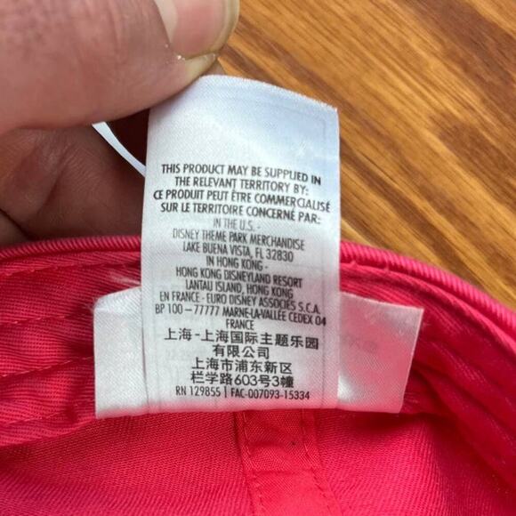 Disney Minnie Mouse Tribal Bill Youth Girls Pink Strapback Hat - Picture 8 of 8